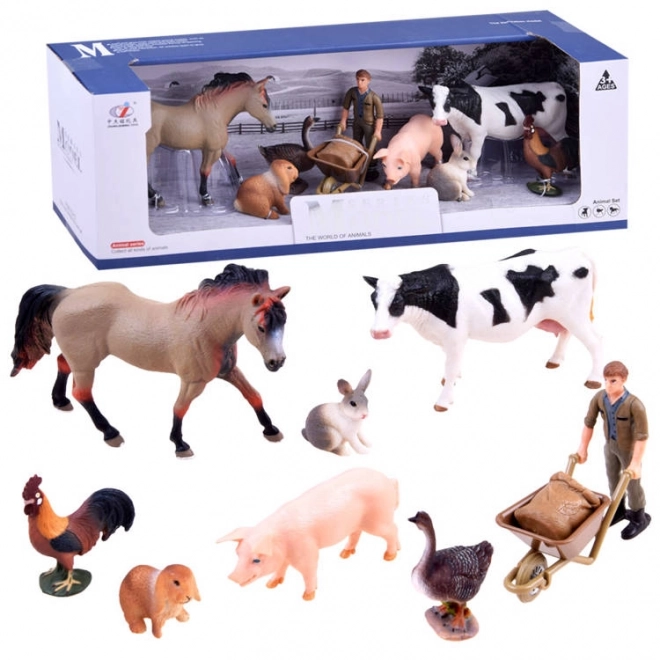 Hand Painted Farm Animal Set – B