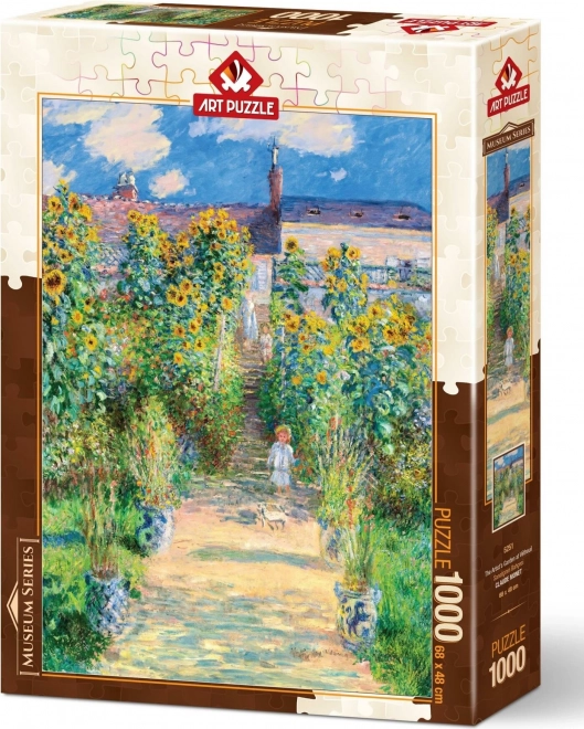 artist's garden in vetheuil museum series puzzle 1000 pieces