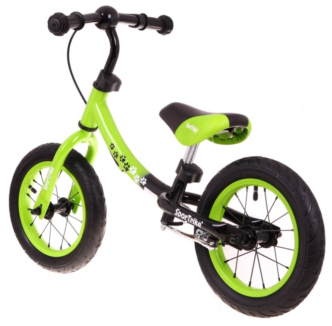 Children's Balance Bike Green with Convertible Frame