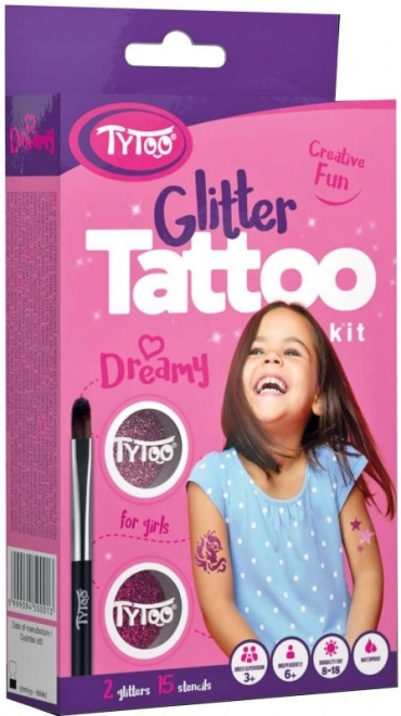 Dreamy Glitter Tattoo Set for Girls