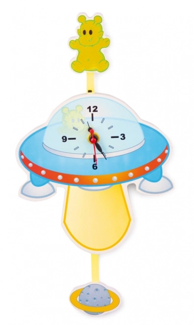 Small Foot Wooden UFO Clock