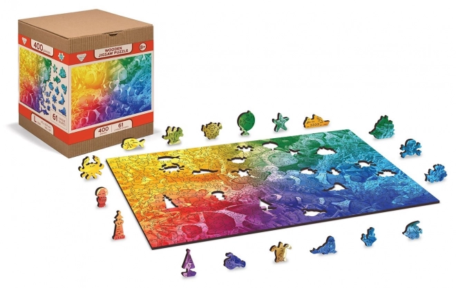 Wooden Puzzle Tropical Fish 2-in-1