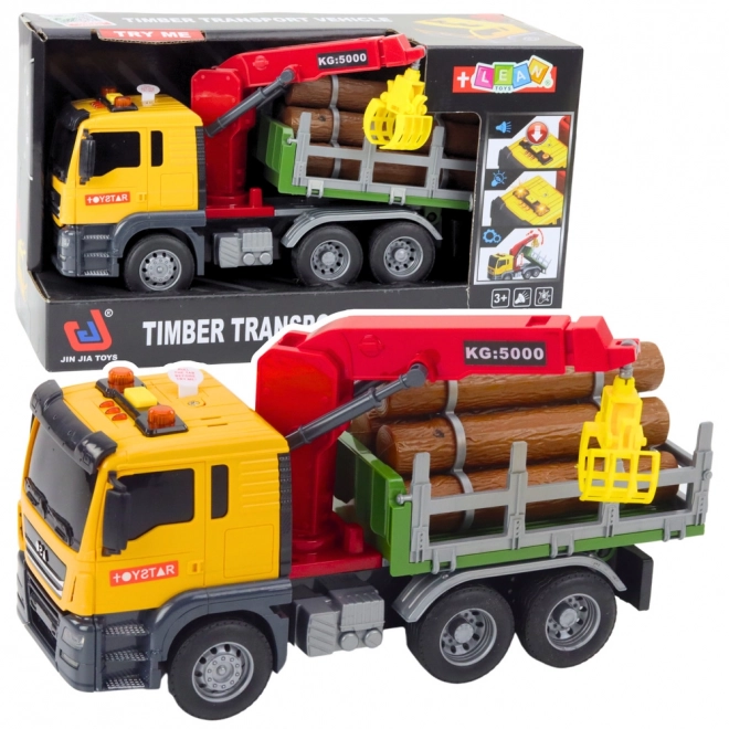 Yellow Wooden Crane 1:14