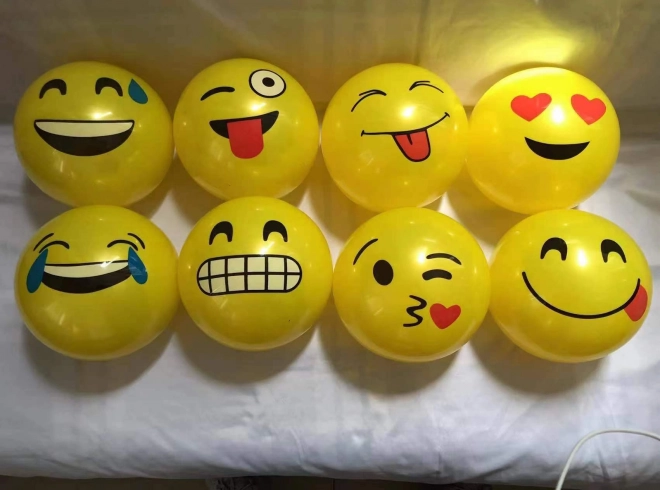 Inflatable Ball with Smiley Face