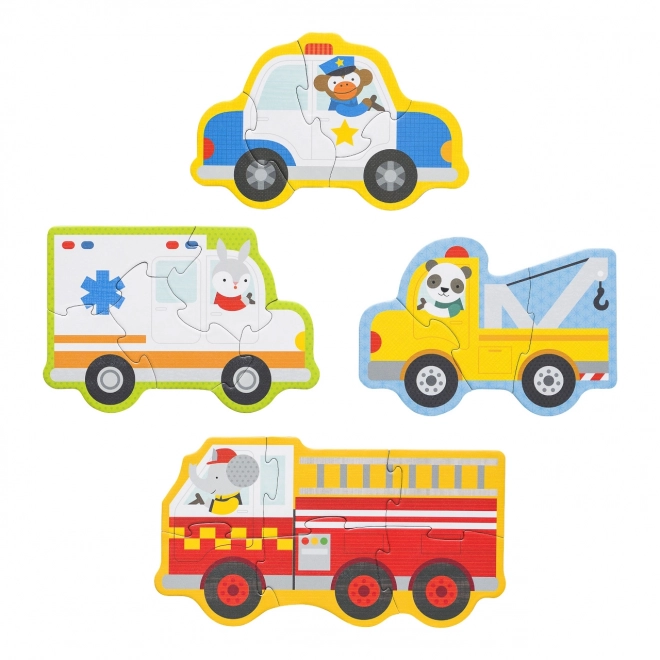 Rescue Vehicle Puzzle Set by Petit Collage