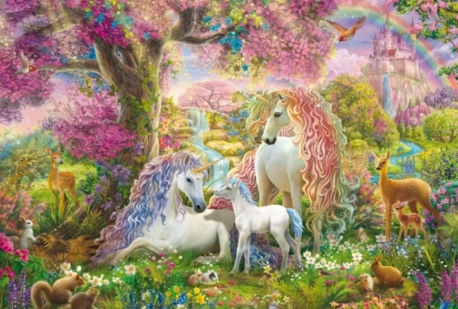 Flowers and Unicorns Puzzle 150 Pieces