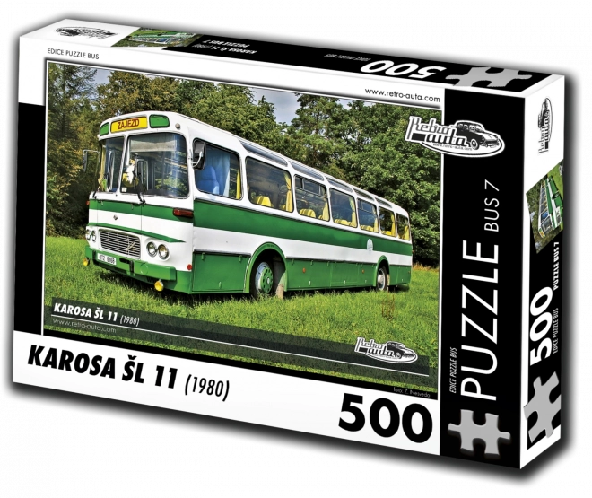 Retro Cars Puzzle Bus Karosa ŠL 11