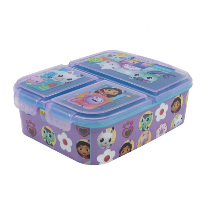 Lunch Box With Compartments Cat House Gabi (Purple)