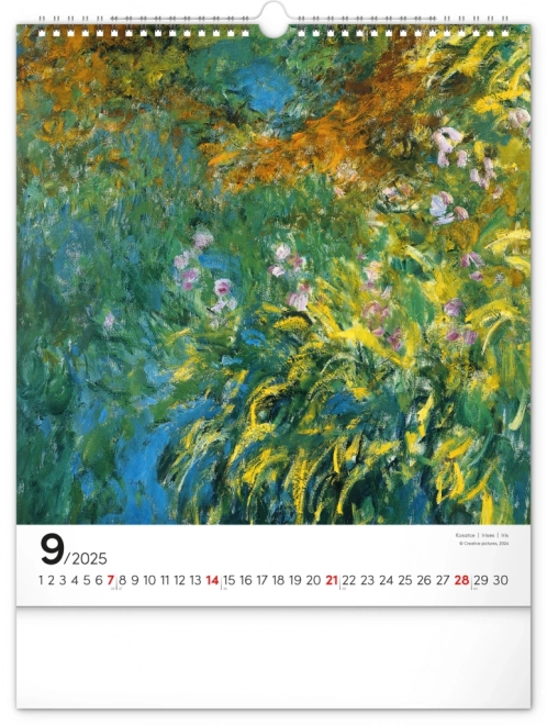 Claude Monet 2025 Wall Calendar