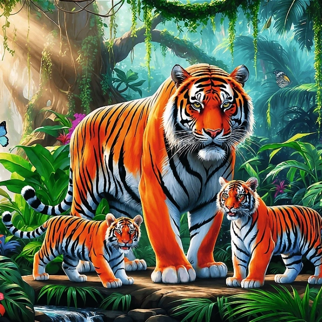 Puzzle Abitudini della tigre 200 pezzi