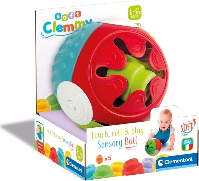 Clementoni Sensory Ball with Clemmy Blocks