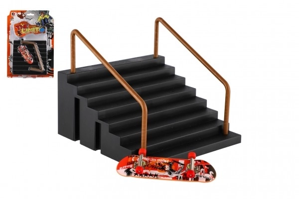 Finger Skateboard Set with Stairs and Rail