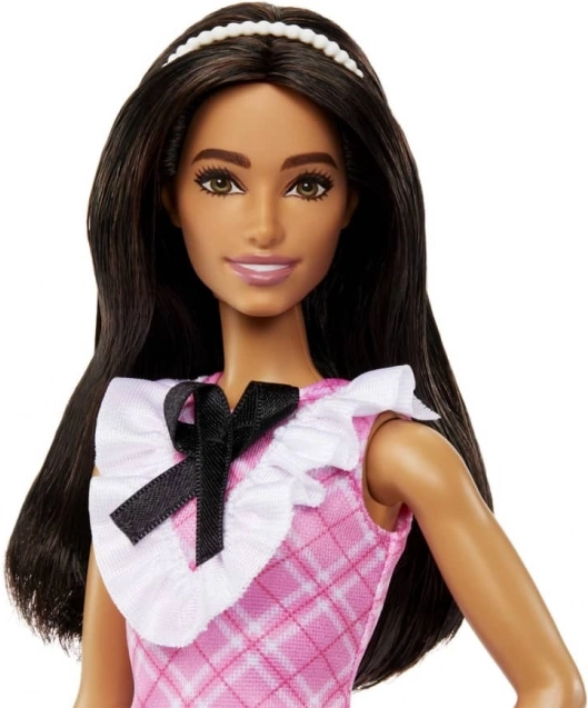 Long dark hair and headband