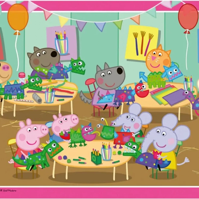 Ravensburger puzzle Peppa malac az ünnepségen 2x12 darab