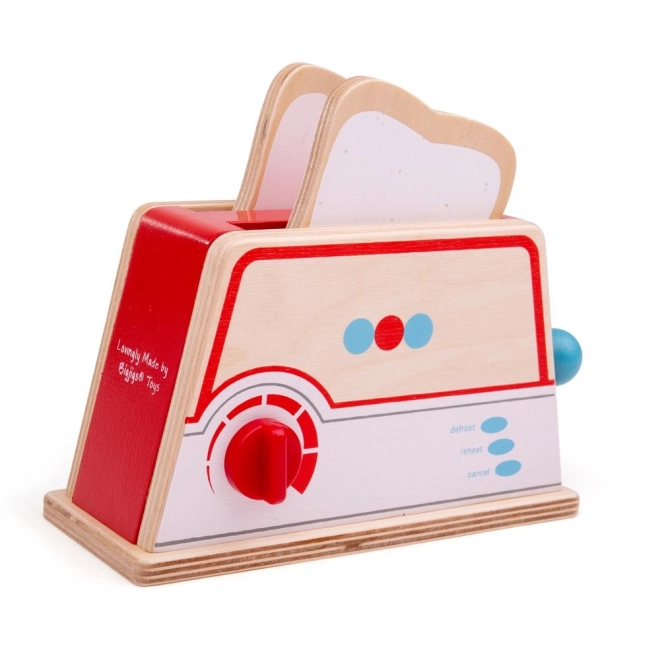 Wooden Toaster with Dots