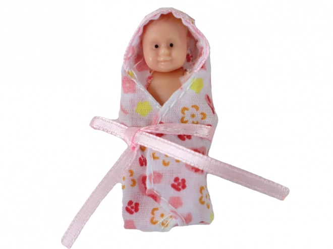 Family Doll Boy Girl Blonde Hair Pregnancy