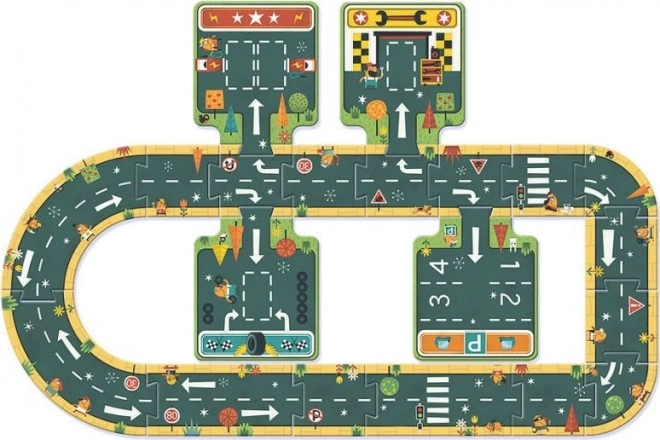 Djeco Roadway Floor Puzzle