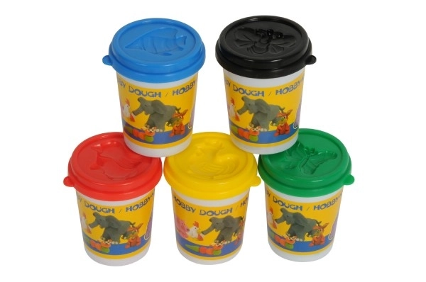 Modeling Clay Set in Cups - 5 Colors