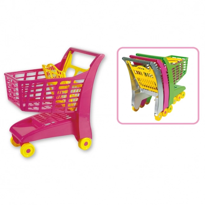 Androni Shopping Cart with Seat - Pink