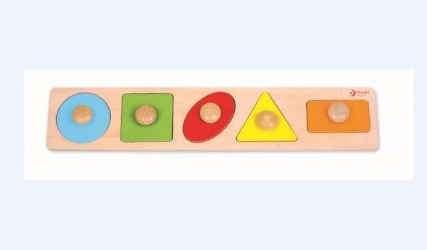 Wooden Puzzle Set - Geometric Shapes