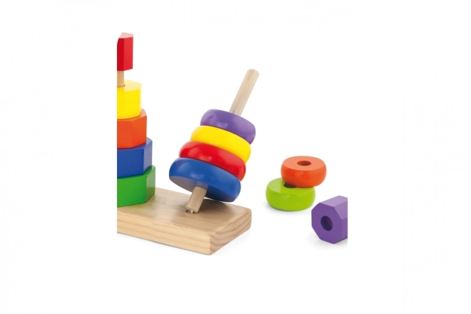 Wooden Stacking Pyramid Toy