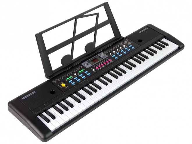 Children's Keyboard with Microphone and Sheet Music Stand