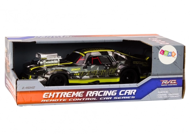 Remote Controlled 1:16 Drift Car with Rubber Wheels Black