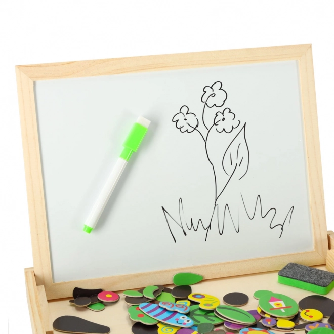 Multifunctional Magnetic Chalkboard Set for Kids