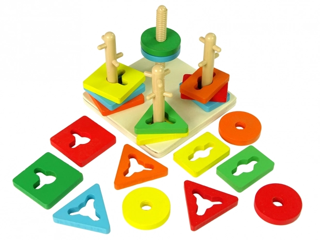 Wooden Educational Shape Sorter Puzzle Blocks