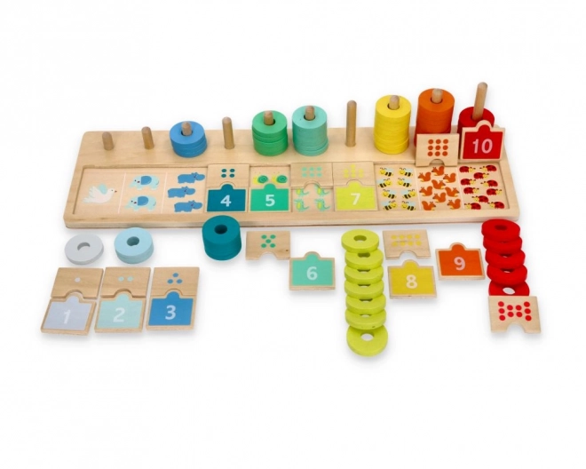 Wooden Puzzle Learning to Count