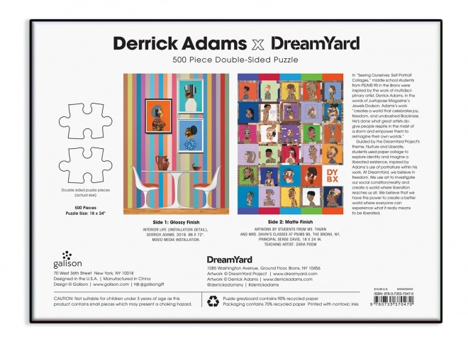 Double-Sided Puzzle Derrick Adams x Dreamyard 500 Pieces