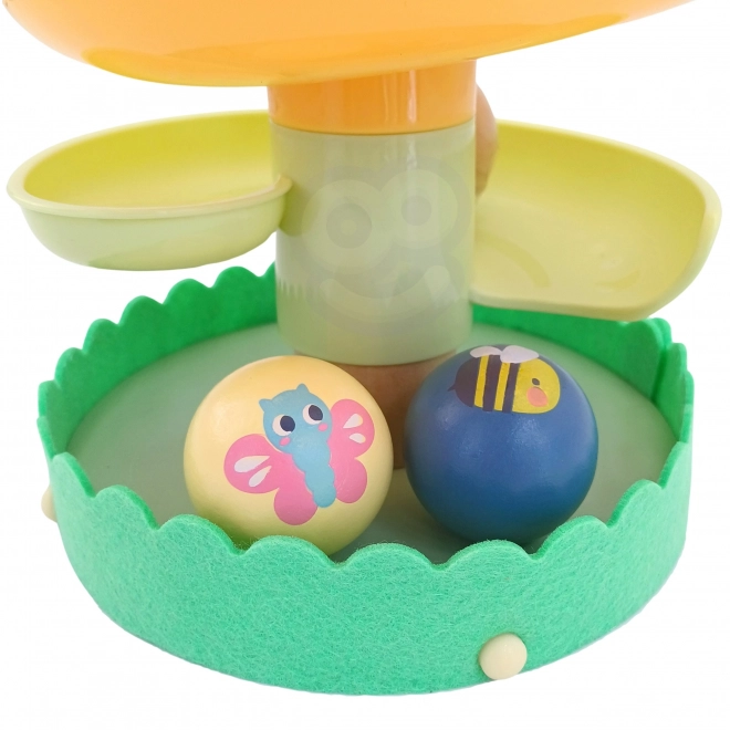 Wooden Ball Run Set for Toddlers - WOOPIE GREEN