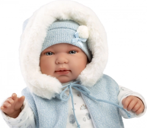 Newborn realistic doll Llorens with sounds 44 cm