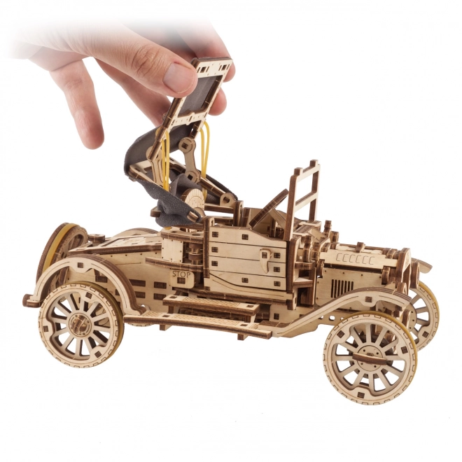 Ugears Wooden Mechanical Puzzle Vintage Car Model