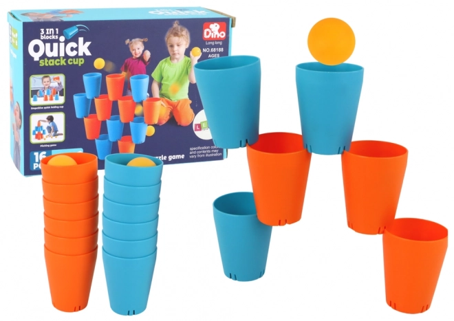 Creative Sensory Cups 3-in-1 Puzzle Game