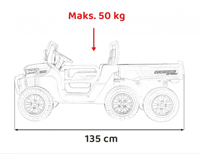 Detské elektrické vozidlo Farmer Truck Speed zelené