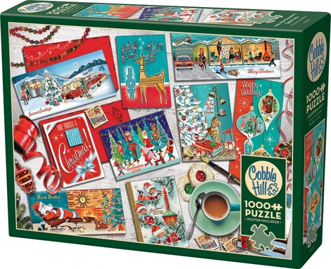 Cobble Hill Christmas Greetings Puzzle 1000 Pieces