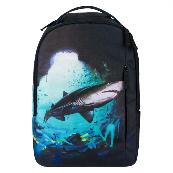 Backpack with Shark Design by Lukero