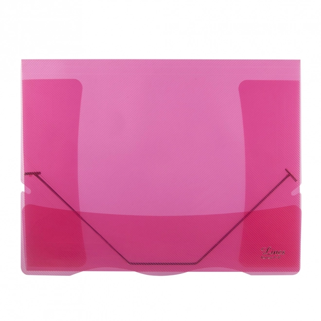 Red Transparent Elastic Binding Folder