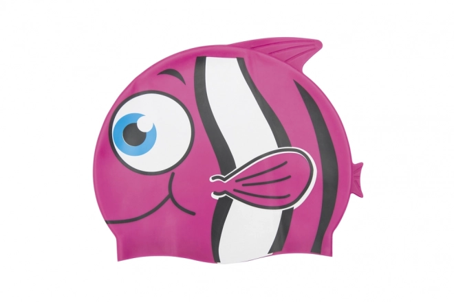 Pink Fish Swimming Cap for Kids