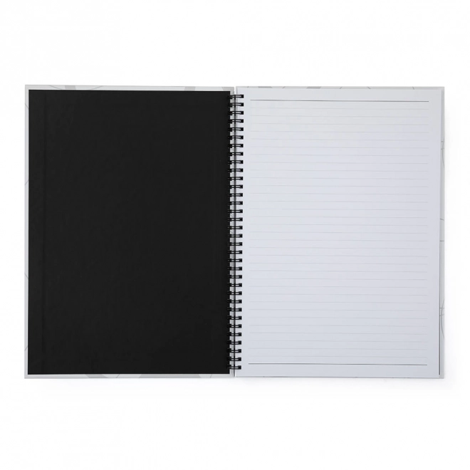 Twin Wire Notebook A4 Black and White