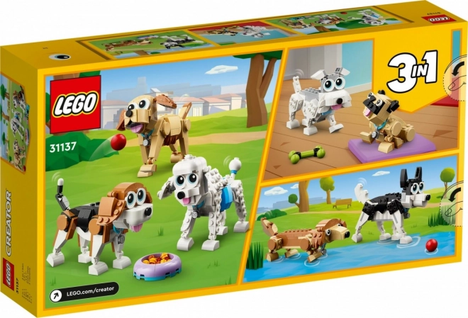 Charming LEGO Dogs 3-in-1 Set