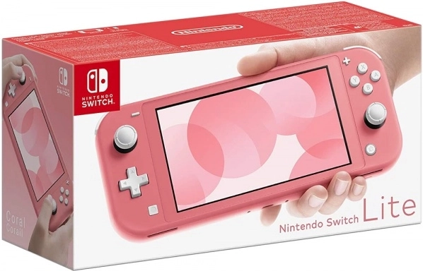 Nintendo Switch Lite in coral color