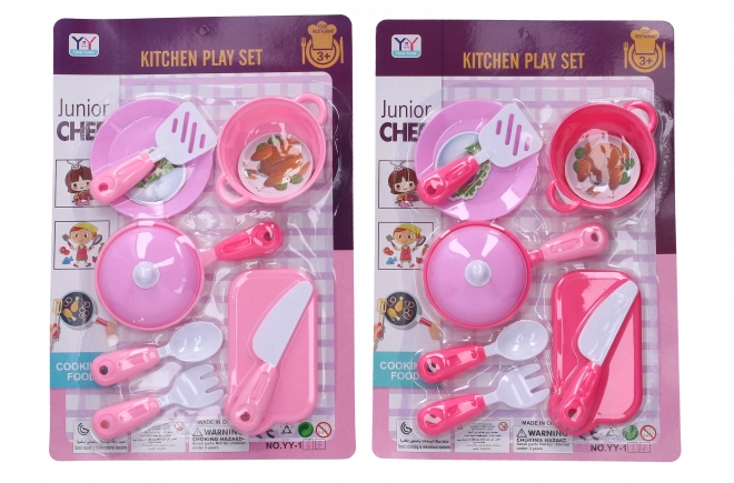 Children's Pink Cooking Set