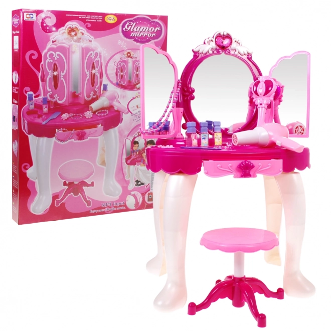 Princess Vanity Set with Accessories in Pink