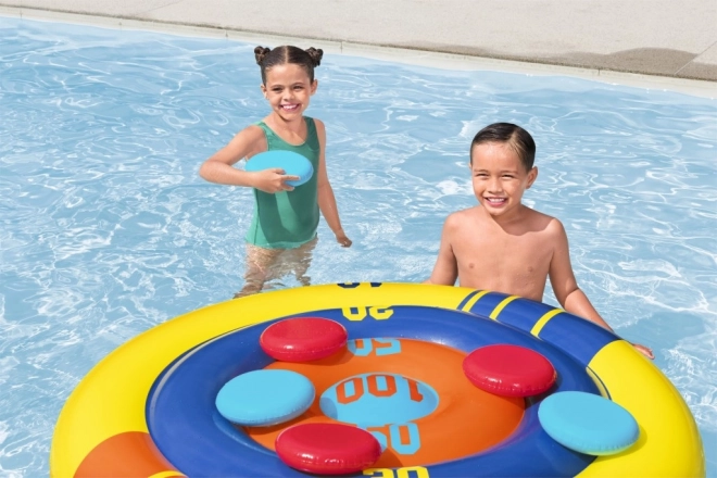 Inflatable Pool Target Game with Frisbee 140 cm