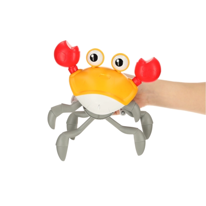 Interactive Crawling Crab Toy with Sound – Orange