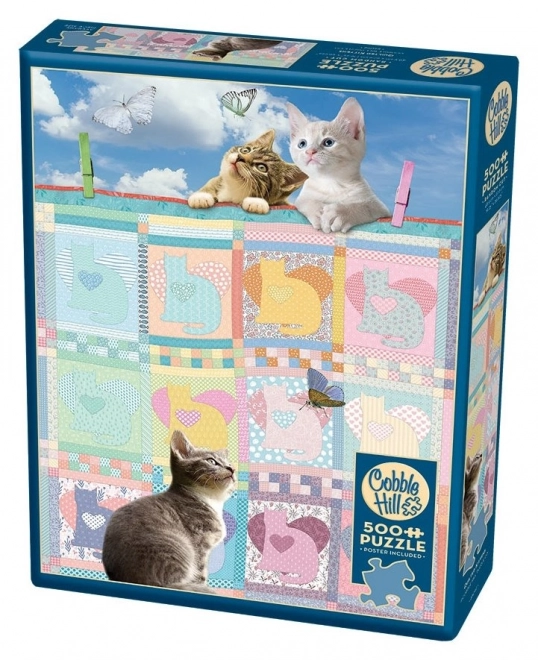 Cobble Hill Cute Kittens Blanket Puzzle 500 Pieces