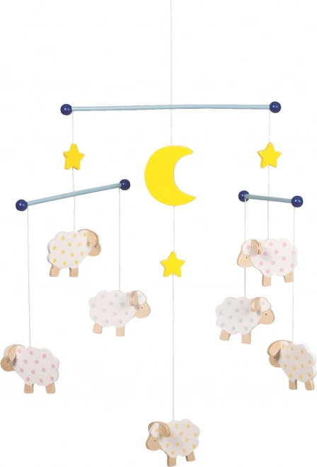 Wooden Hanging Mobile Sheep