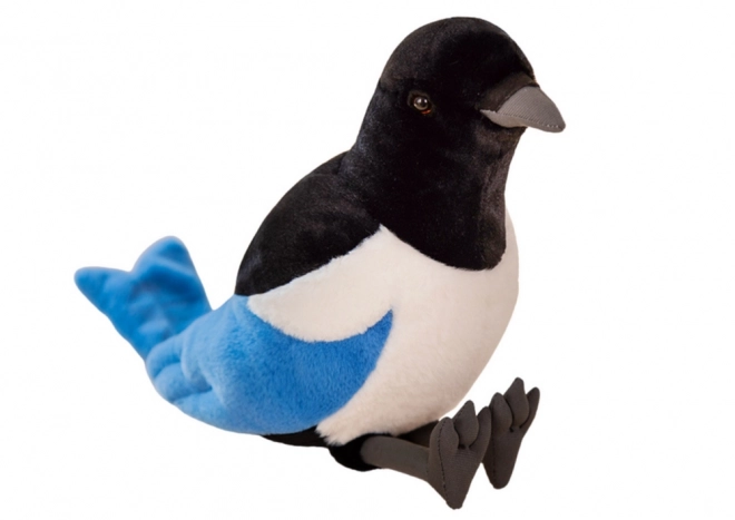 Blue Plush Magpie Toy 30cm